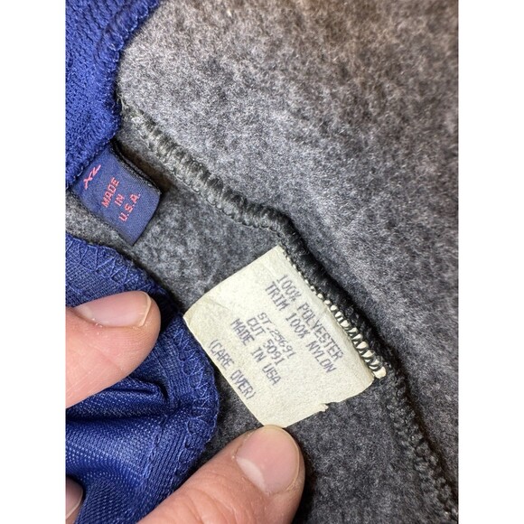 Vintage 90s Patagonia Gray Fleece Sweatpants Side Zipper Back Pocket Mens XL - Picture 6 of 12